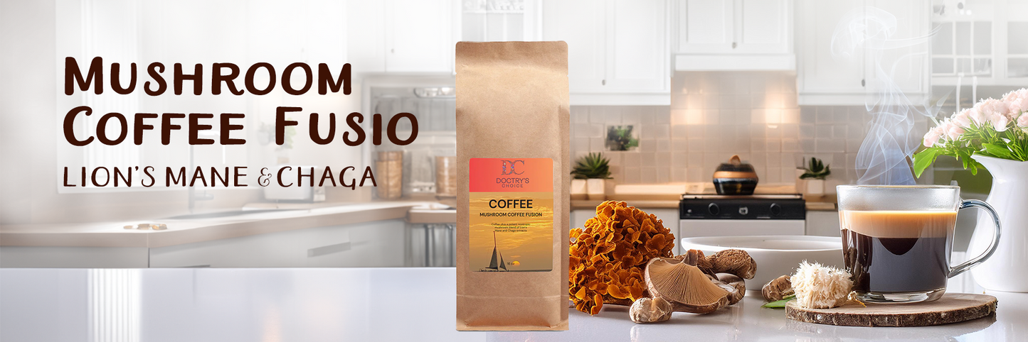 Mushroom Coffee Fusion - Lion’s Mane & Chaga 16oz